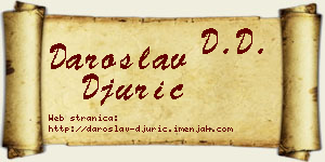 Daroslav Đurić vizit kartica